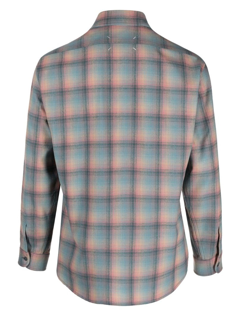 X Pendleton Blue Checked Wool Shirt