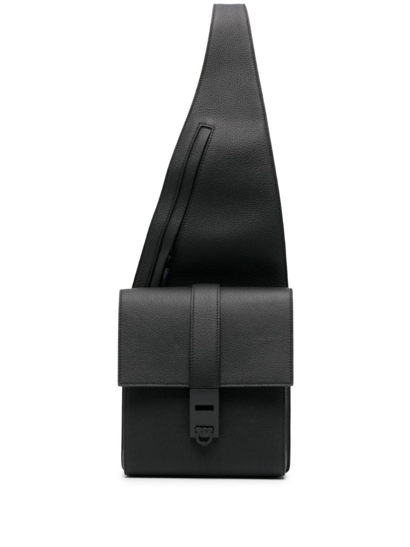 Black Asymmetric Shoulder Bag