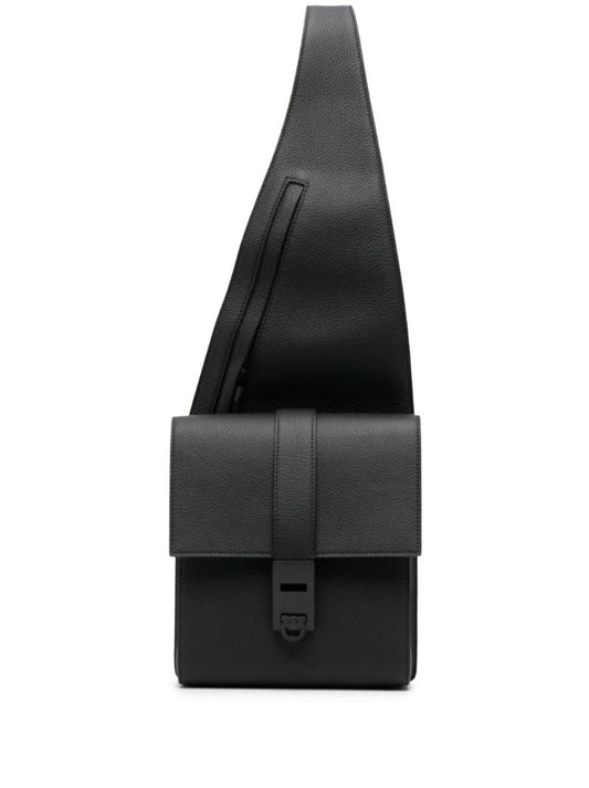 Black Asymmetric Shoulder Bag