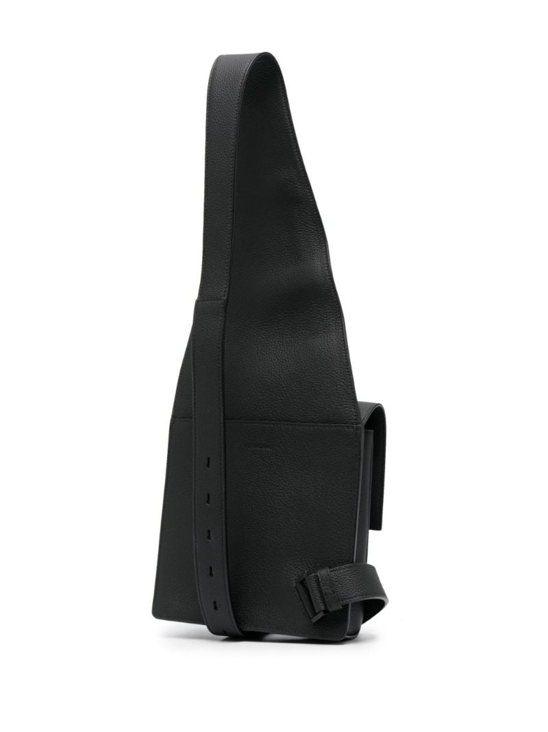 Black Asymmetric Shoulder Bag