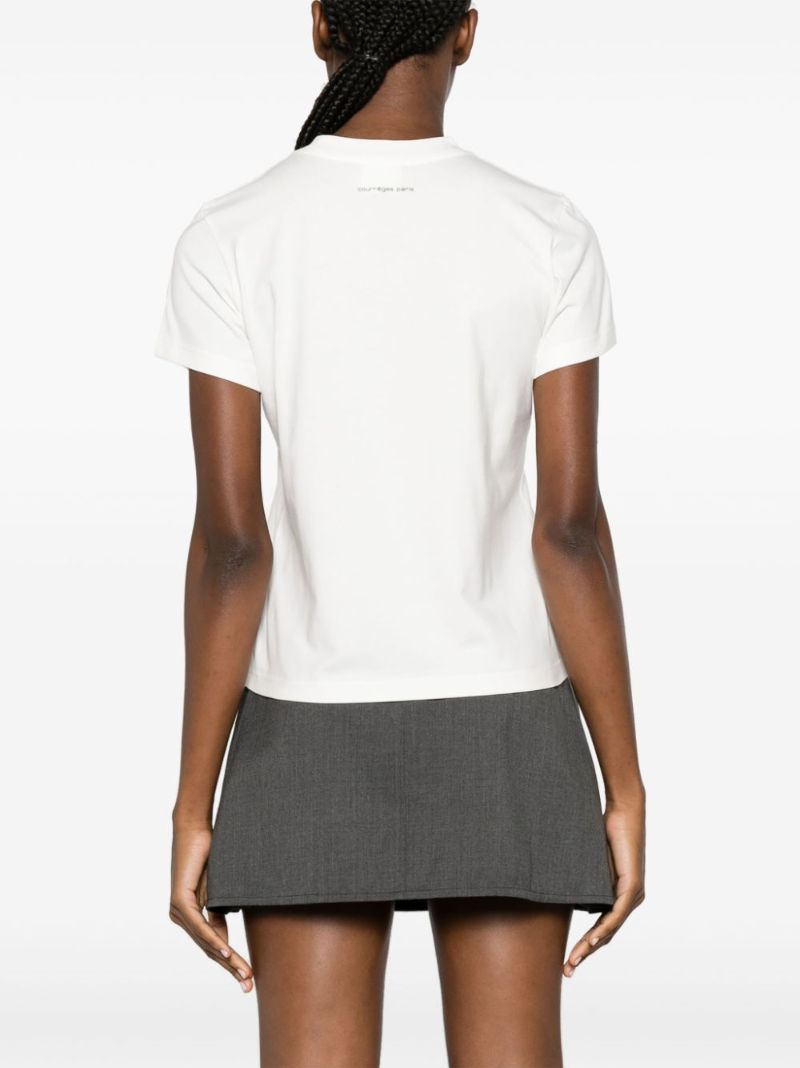White Logo-print Cotton T-shirt