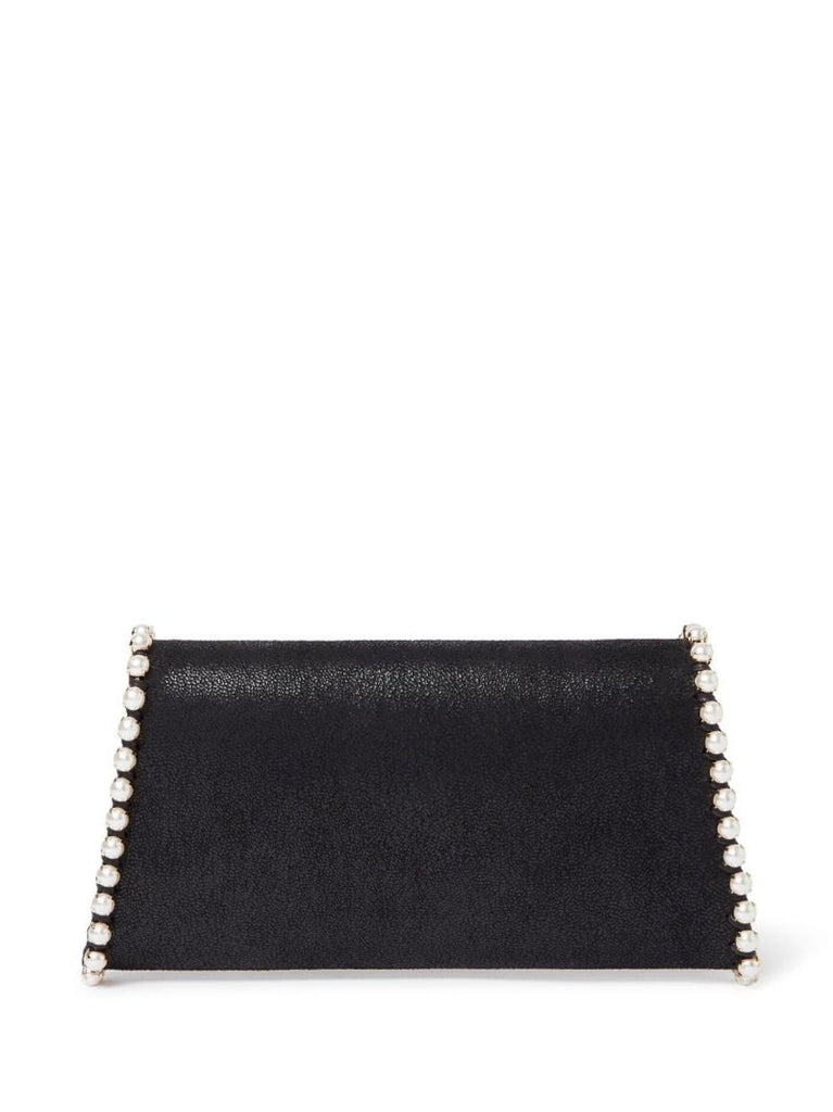 Black Falabella Pearl Edge Clutch