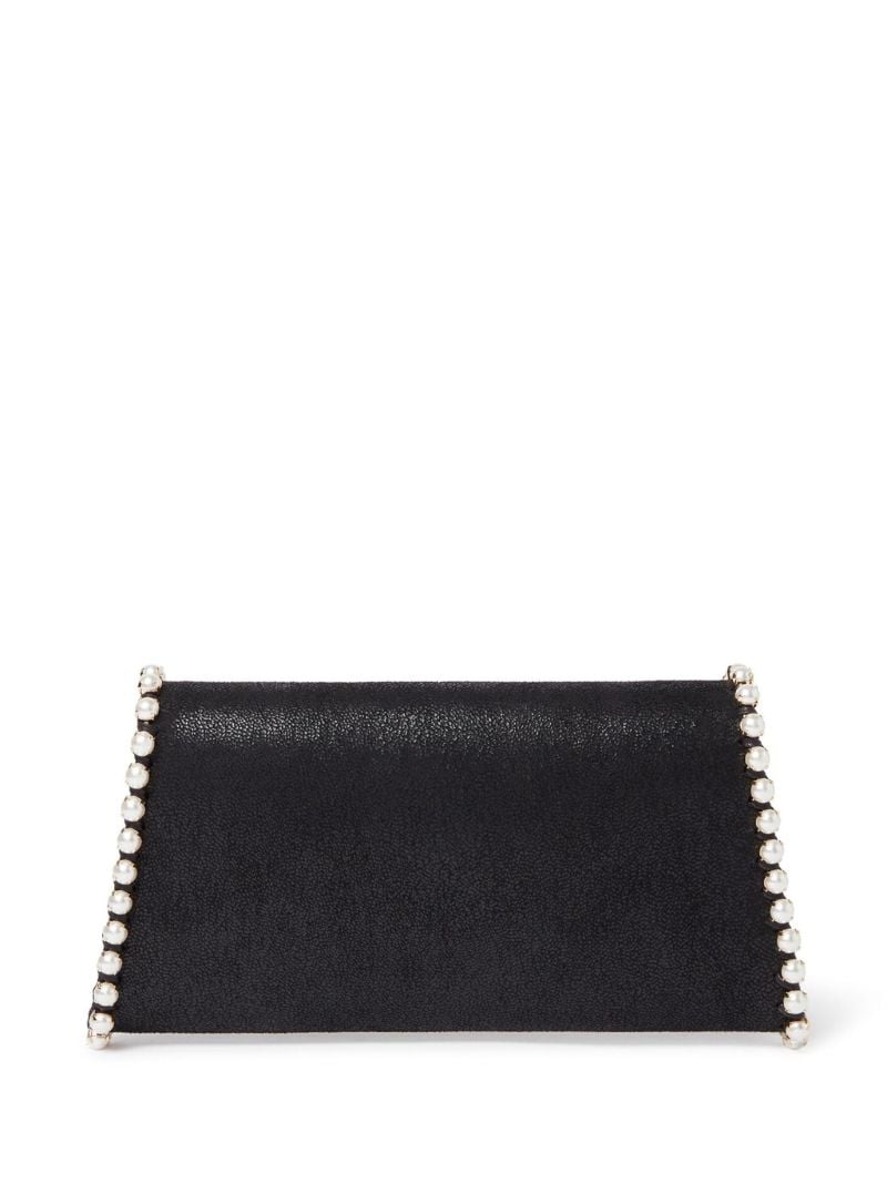 Black Falabella Pearl Edge Clutch