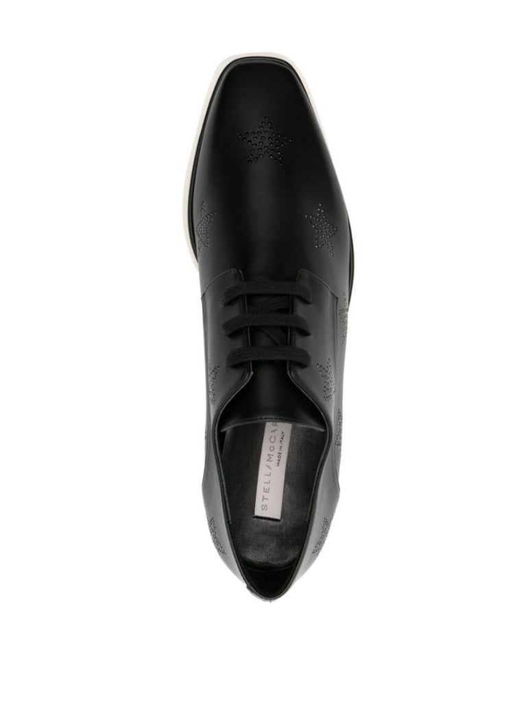 Black Elyse 80 Crystal Star Platform Shoes
