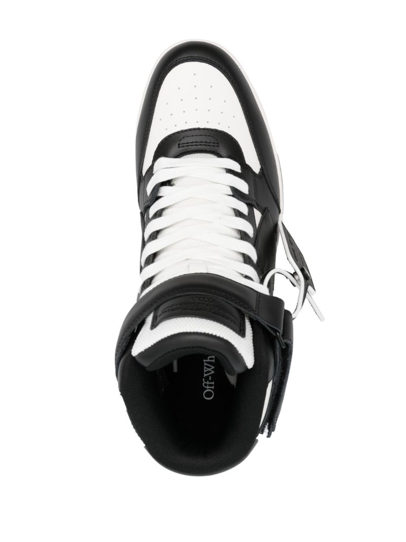 Black Out of Office Leather Sneakers