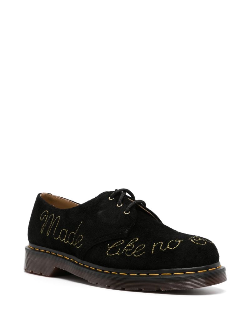 Black 1461 Suede Derby Shoes