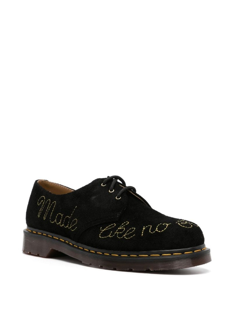Black 1461 Suede Derby Shoes