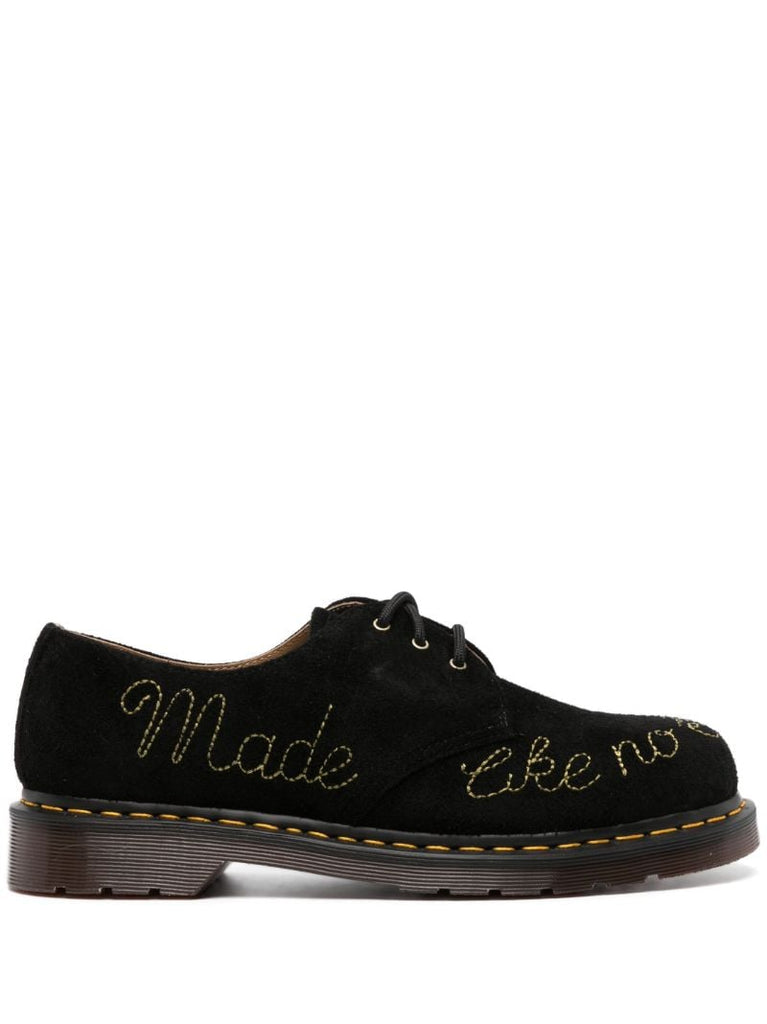 Black 1461 Suede Derby Shoes