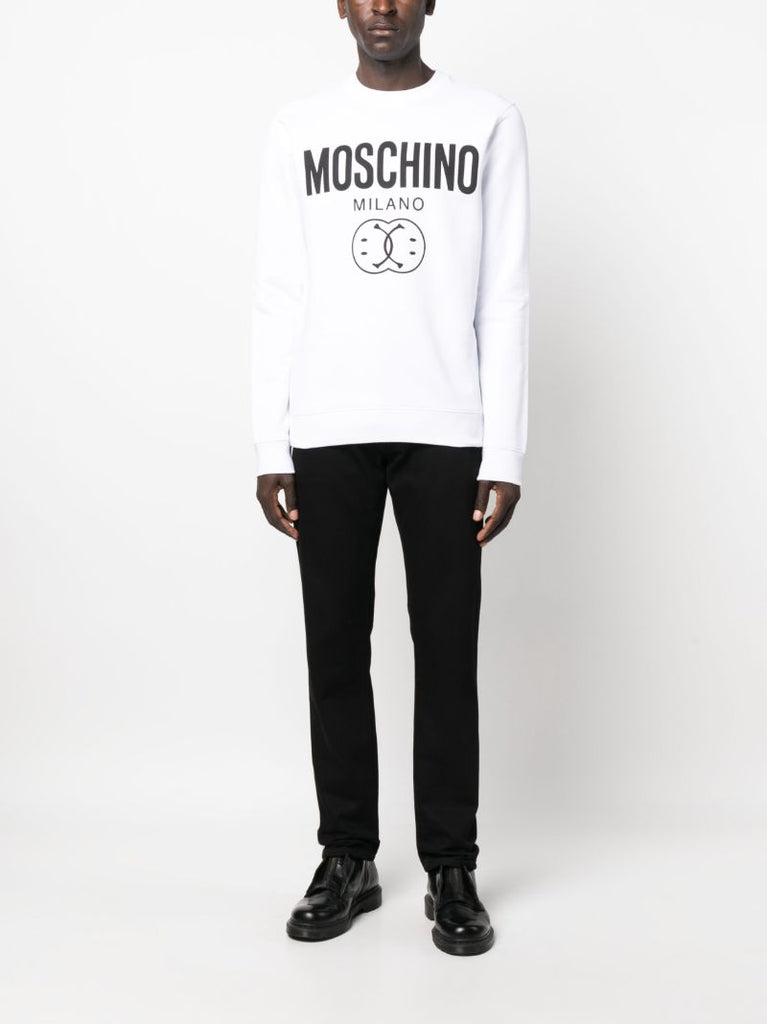 White Double Smiley Long-sleeve T-shirt