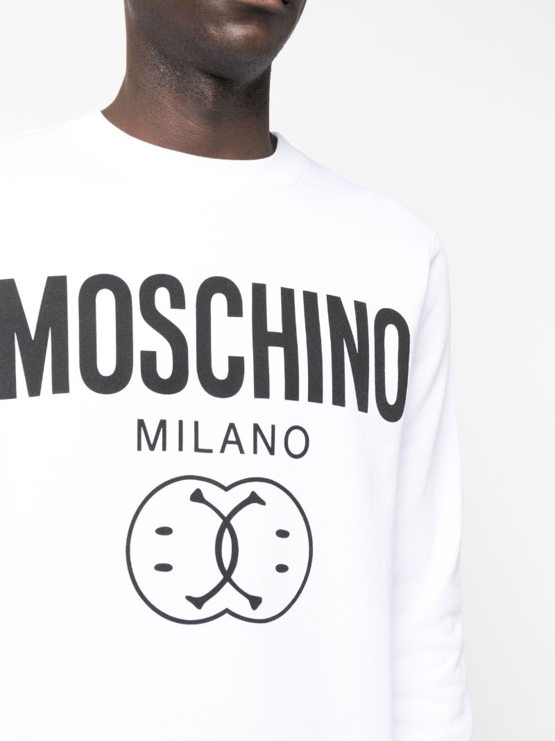 White Double Smiley Long-sleeve T-shirt