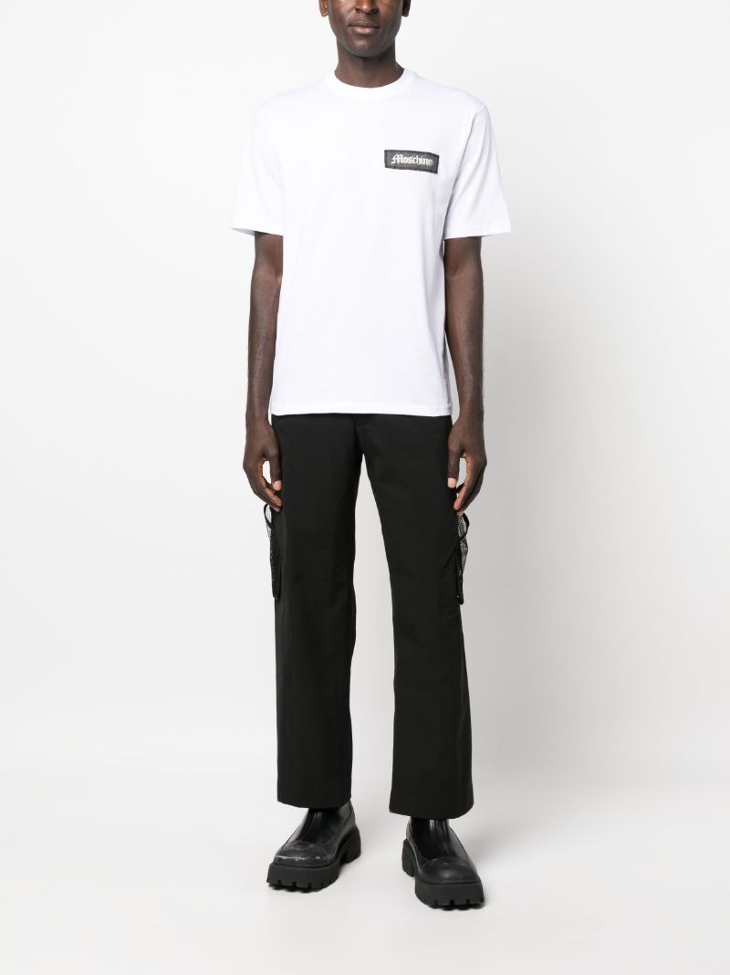 White Logo-patch Cotton T-shirt