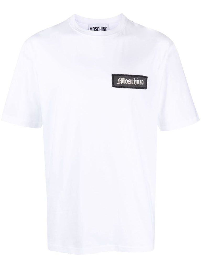 White Logo-patch Cotton T-shirt
