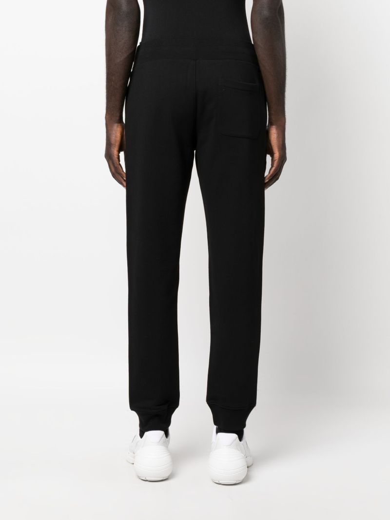 Black Double Smilley Logo Track Pants
