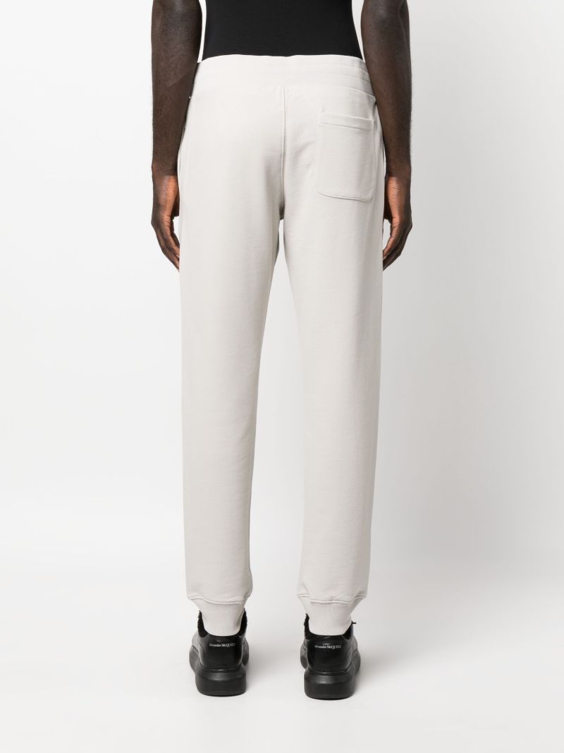 Grey Smiley-print Logo Track Pants