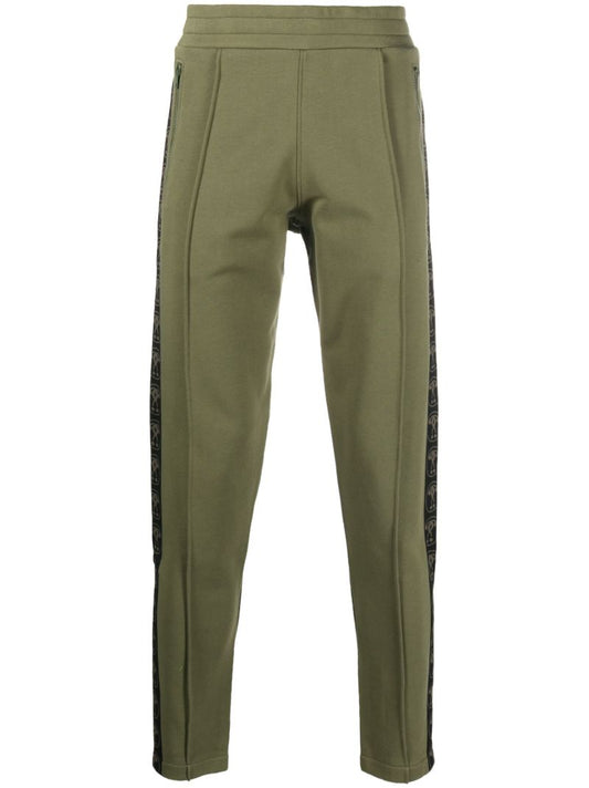 Green Logo-print Cotton Track Pants