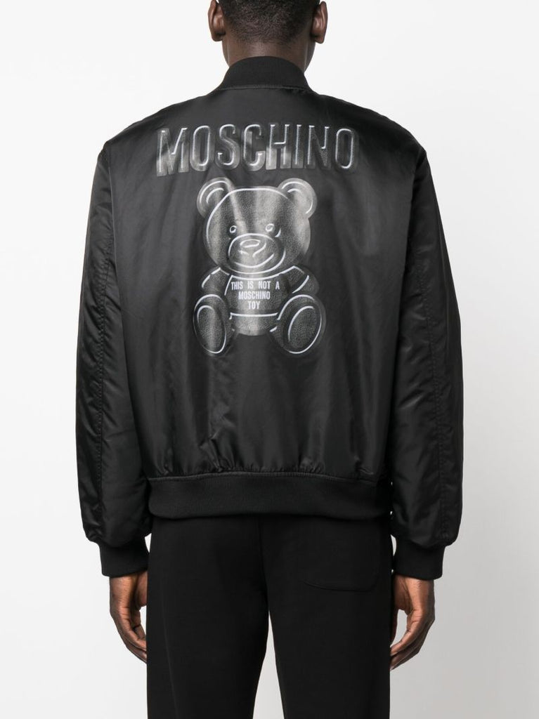 Black Teddy Bomber Jacket