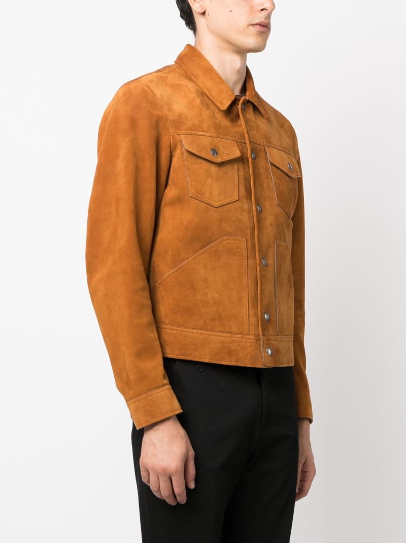 Brown Single Breasted Jacket