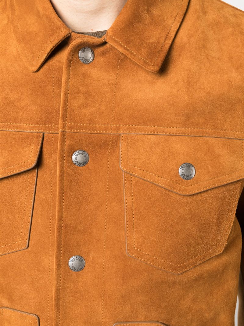 Brown Single Breasted Jacket