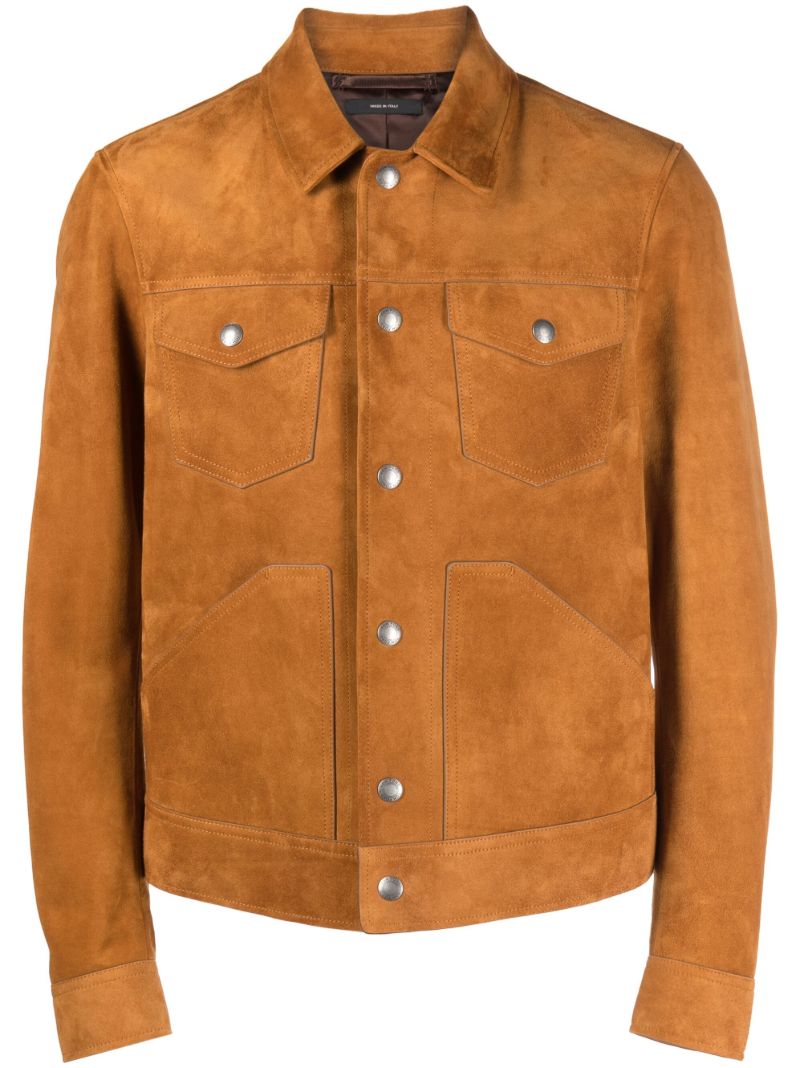 Brown Single Breasted Jacket