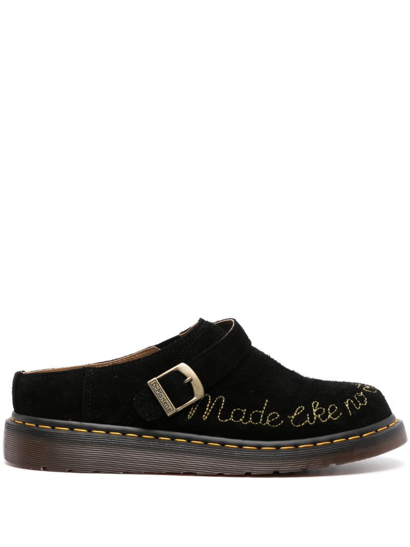 X Browns Black Isham Suede Mules