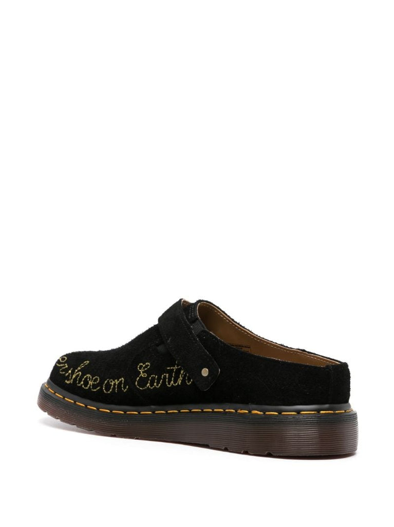 X Browns Black Isham Suede Mules
