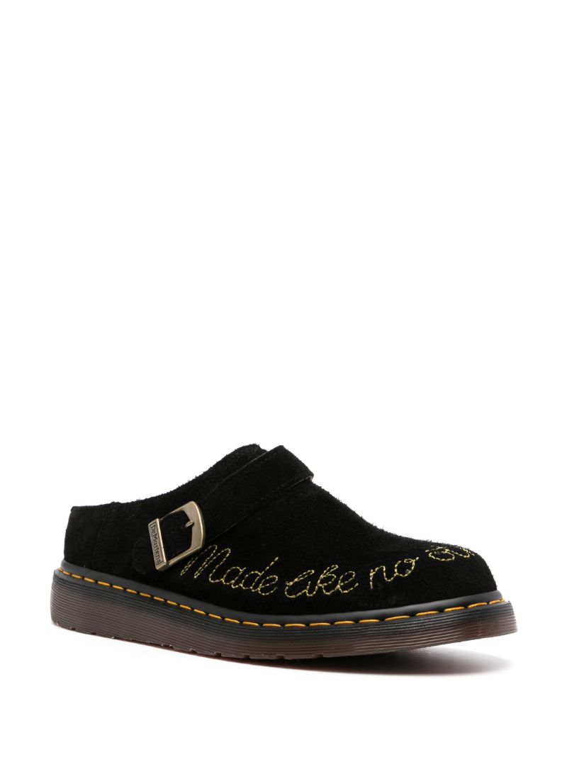 X Browns Black Isham Suede Mules