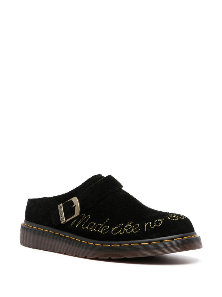 X Browns Black Isham Suede Mules