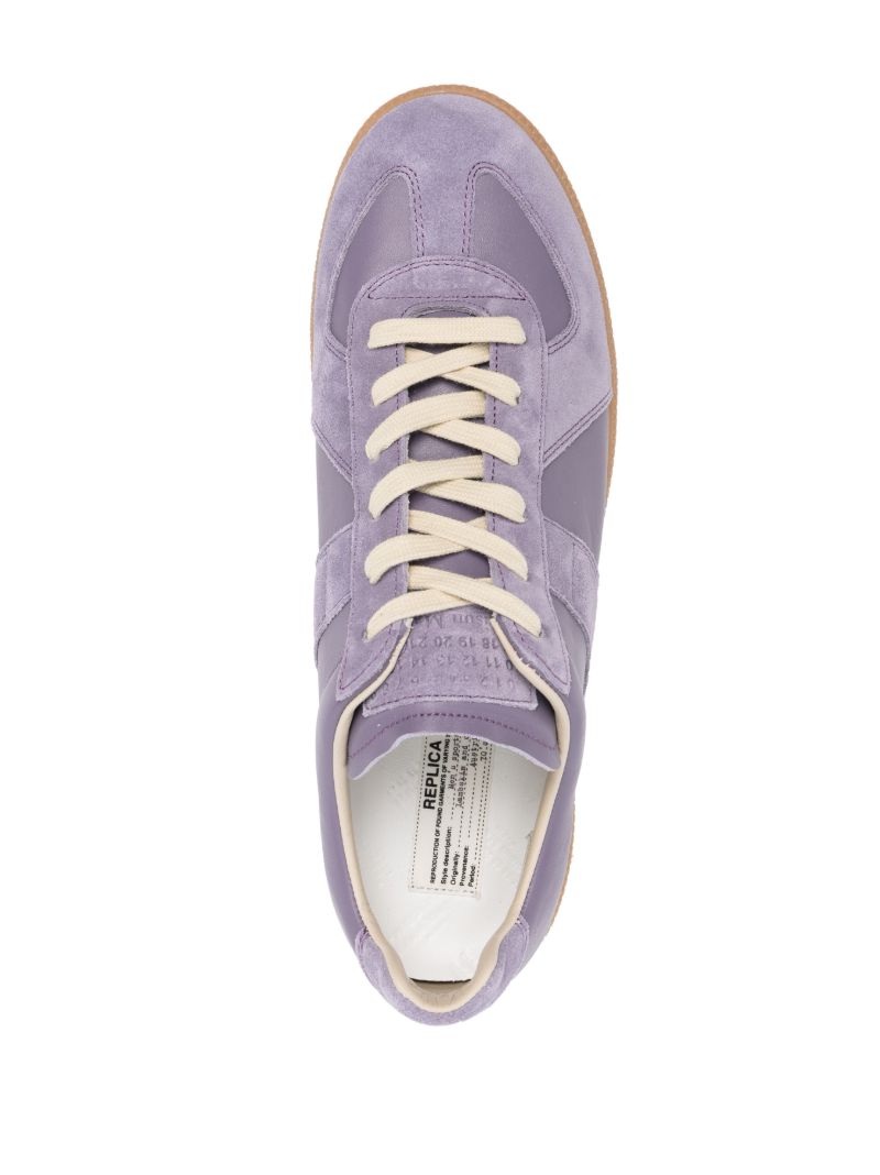 Purple Replica Leather Sneakers