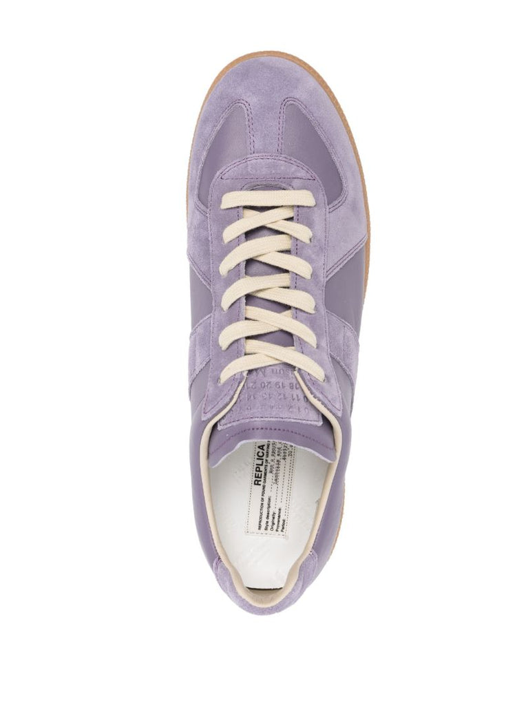 Purple Replica Leather Sneakers