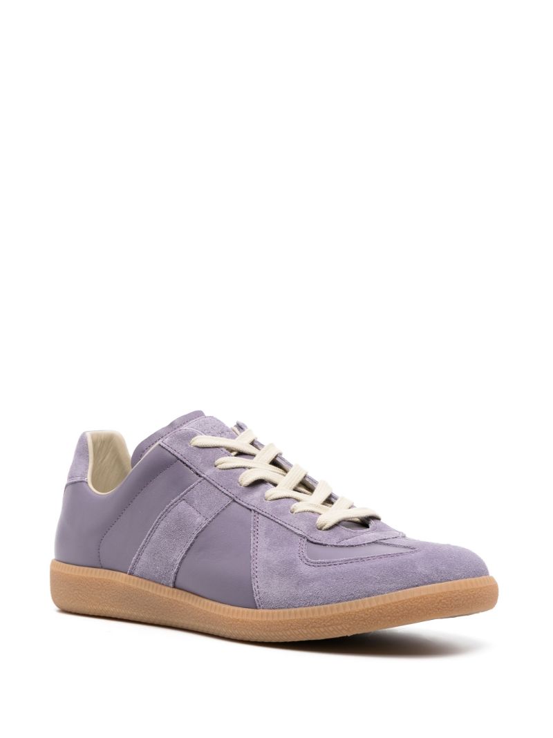 Purple Replica Leather Sneakers