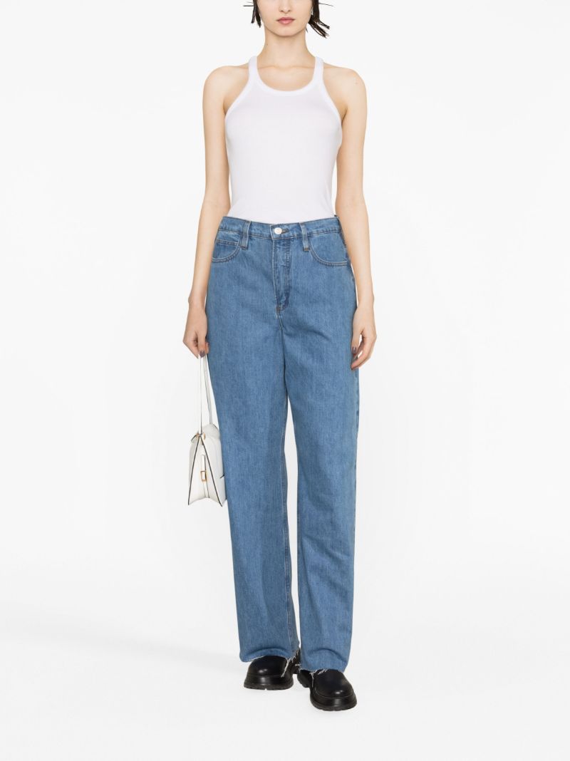 Blue Le High 'n' Tight Wide-leg Jeans