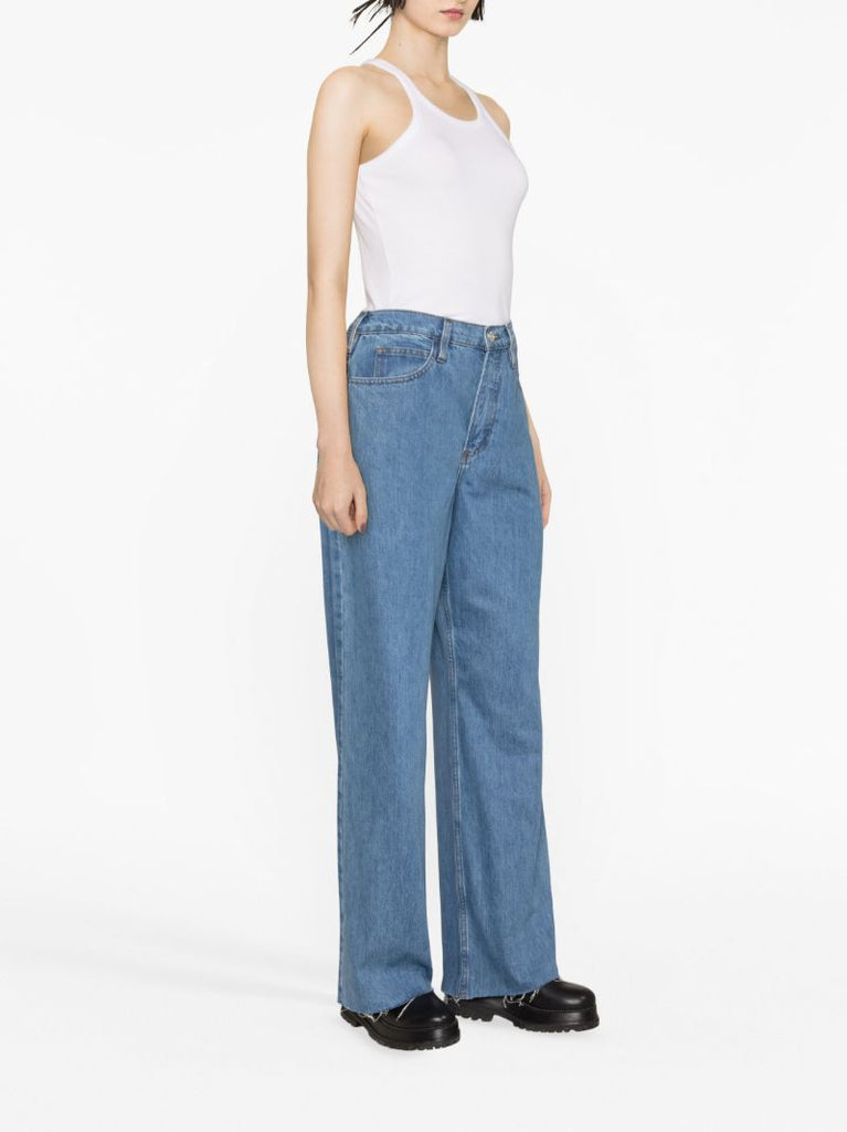 Blue Le High 'n' Tight Wide-leg Jeans