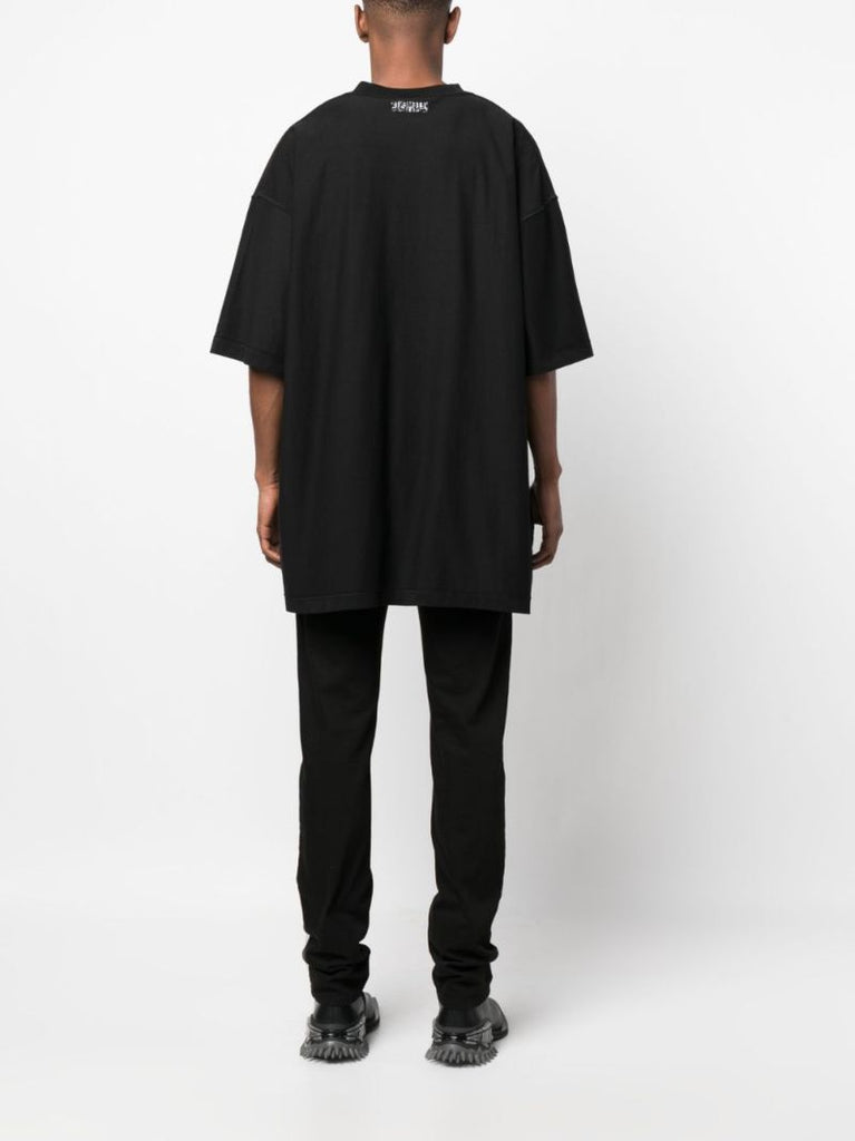 Black Inside-out Logo Cotton T-shirt