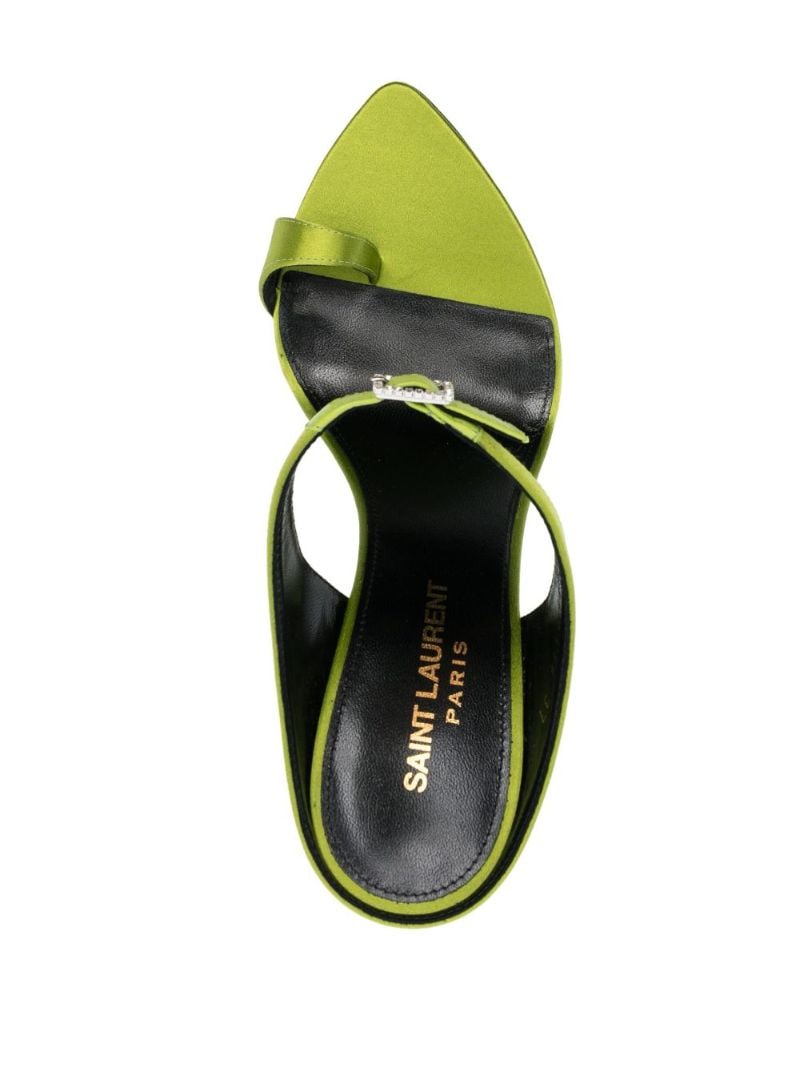 Green Dive 110 Satin Sandals
