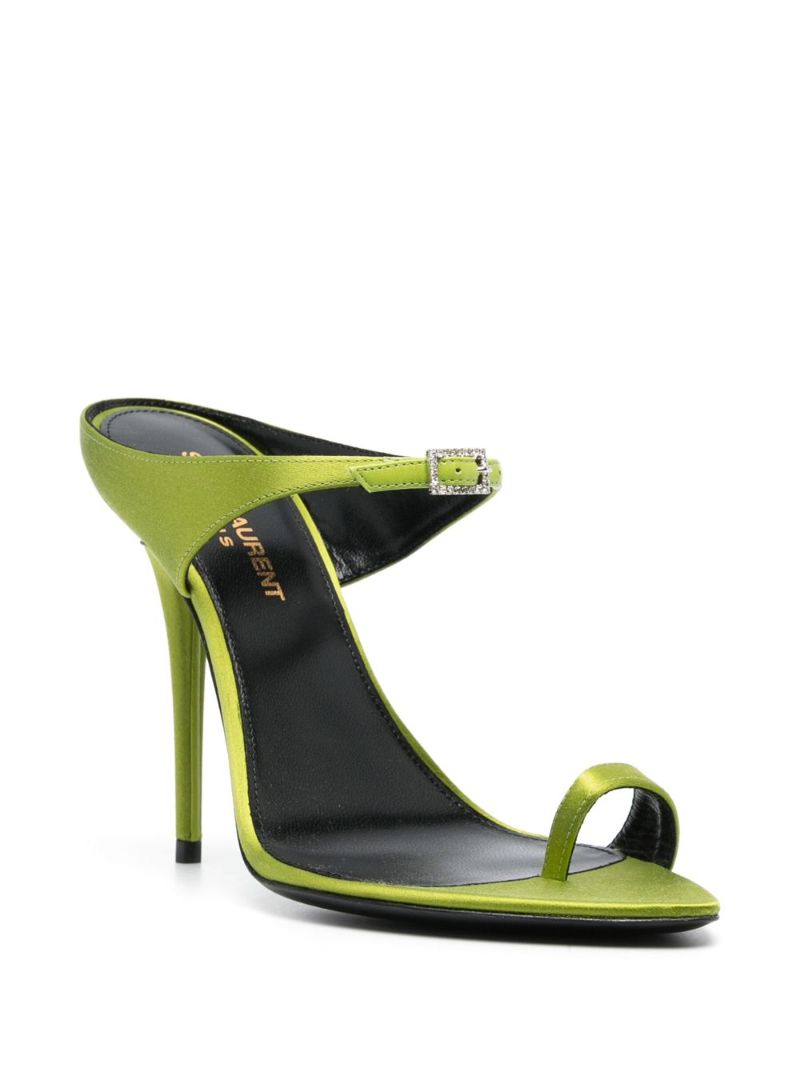 Green Dive 110 Satin Sandals
