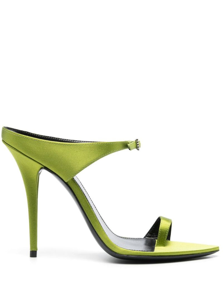 Green Dive 110 Satin Sandals