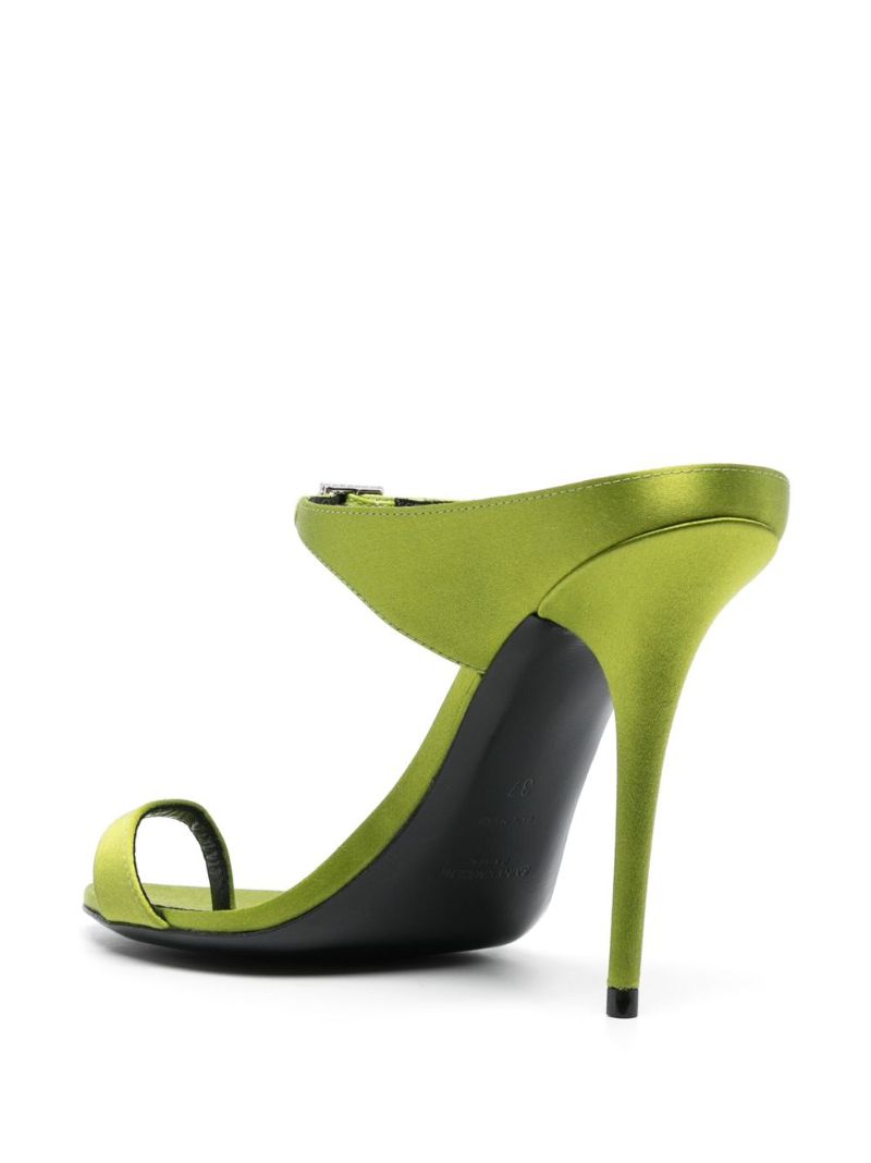 Green Dive 110 Satin Sandals