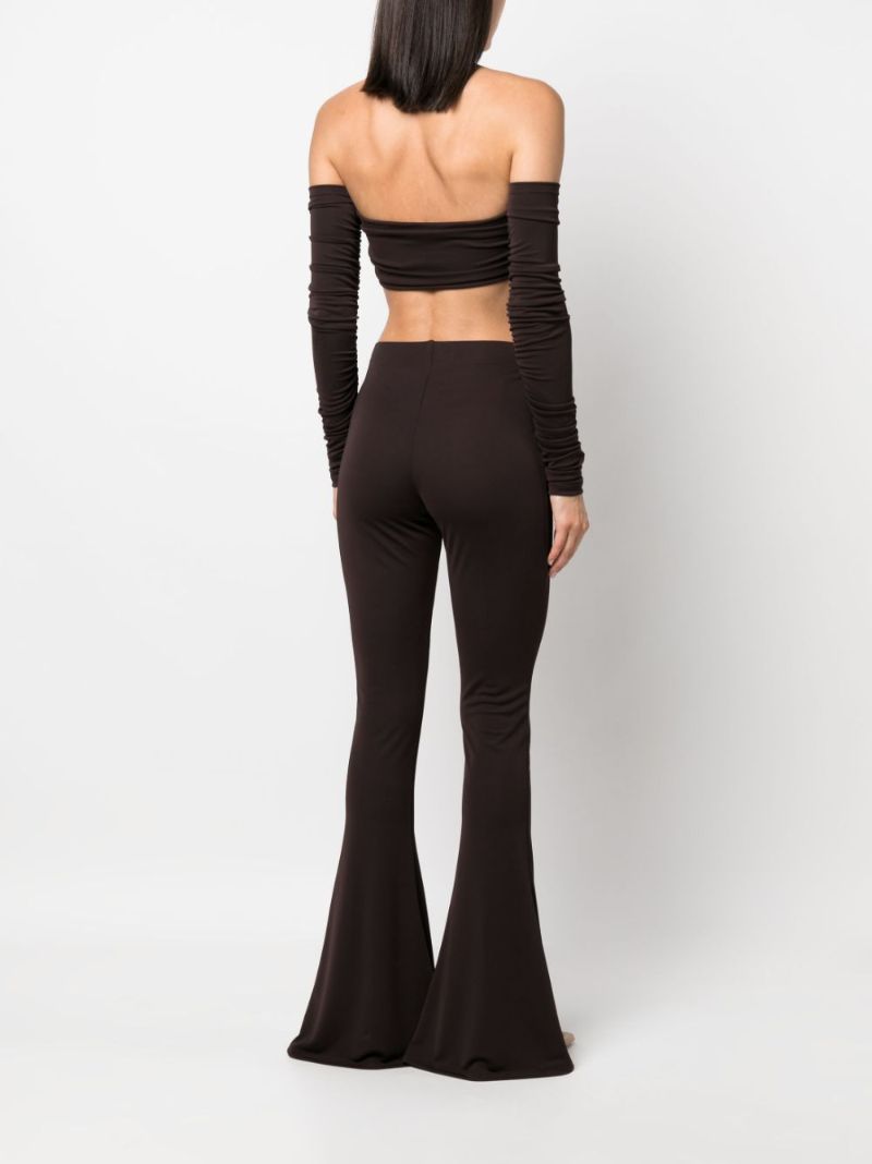 Brown Flared Trousers