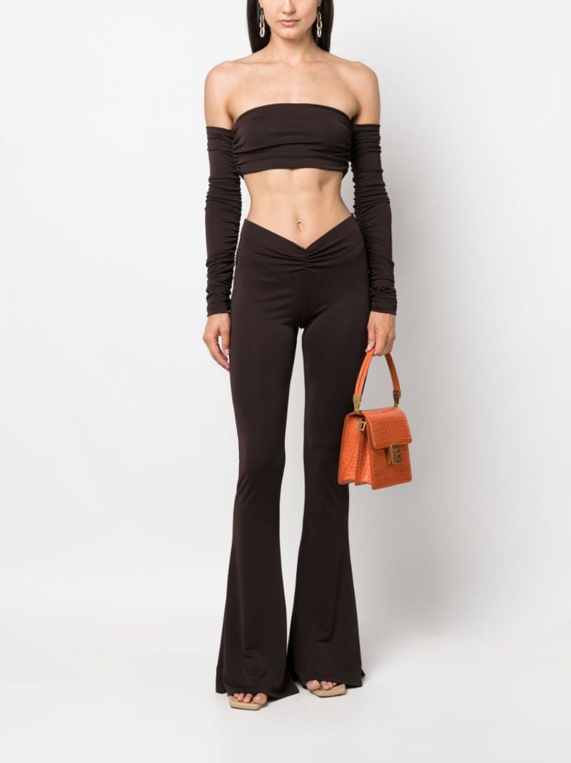Brown Flared Trousers