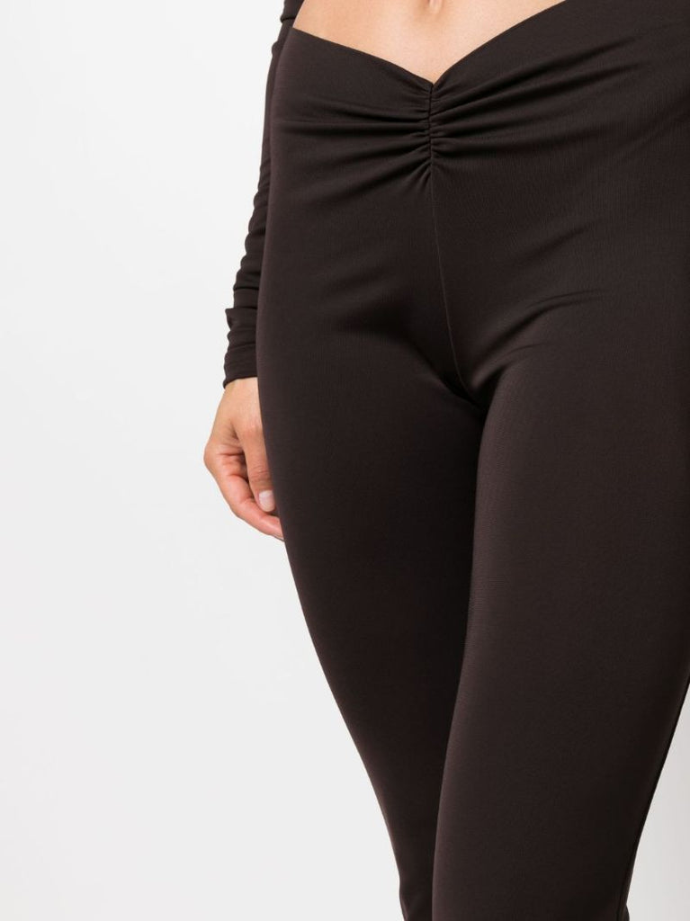 Brown Flared Trousers