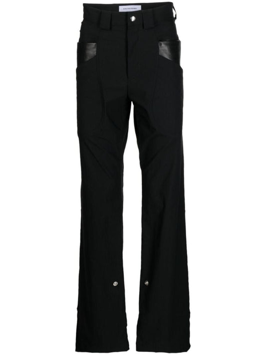 Black Straight-leg Trousers