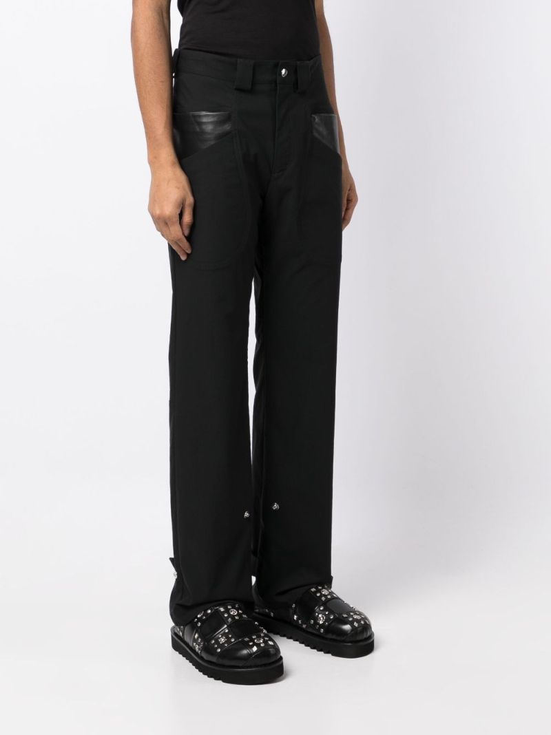 Black Straight-leg Trousers