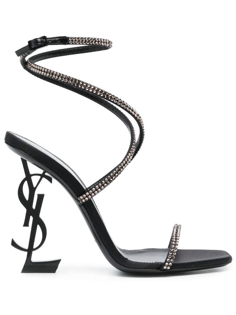 Black Opym 120 Satin Sandals