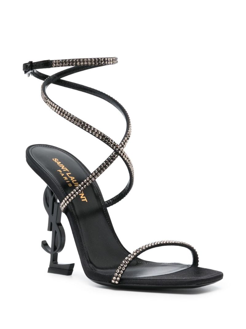 Black Opym 120 Satin Sandals