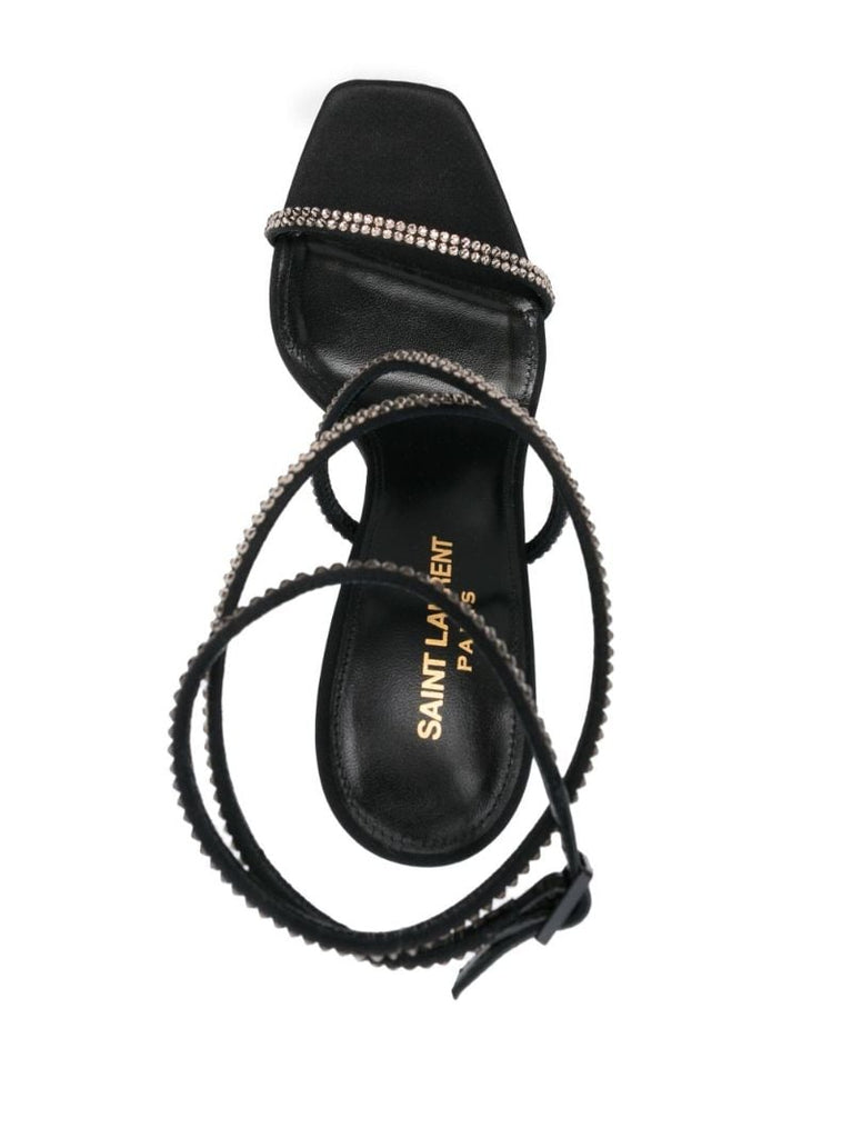 Black Opym 120 Satin Sandals