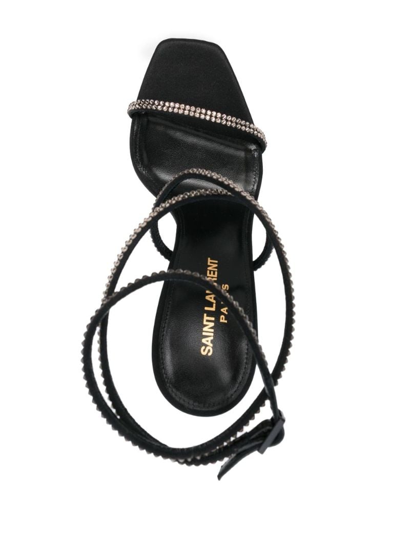 Black Opym 120 Satin Sandals