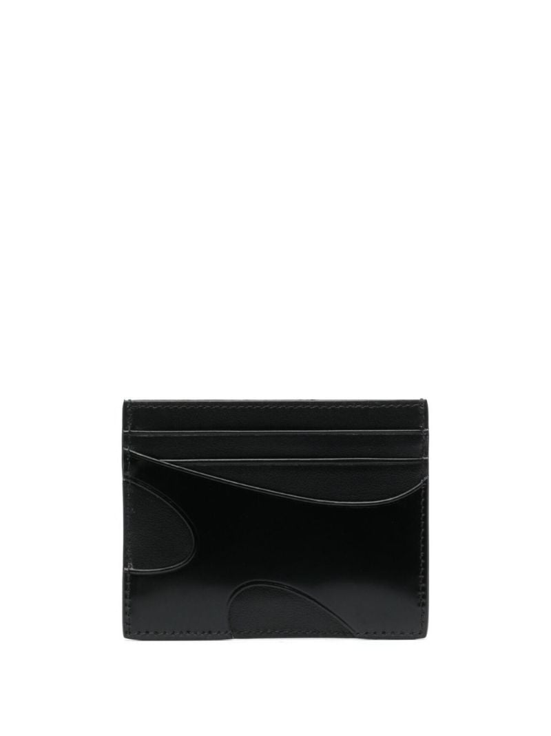 Black Cut-out Leather Cardholder
