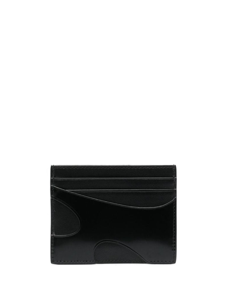 Black Cut-out Leather Cardholder