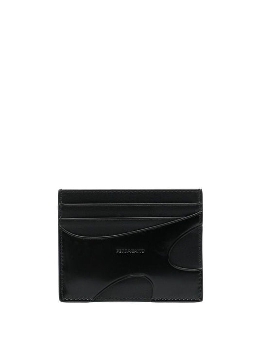 Black Cut-out Leather Cardholder