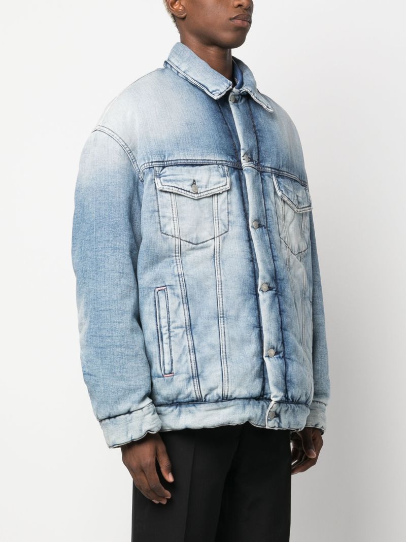 Blue Padded Denim Jacket